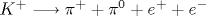 K^{+} \longrightarrow {\pi}^{+} + {\pi}^{0} + e^{+} + e^{-}