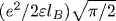 ({e^2}/{2\varepsilon l_B}) \sqrt{{\pi}/{2}}
