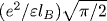 ({e^2}/{\varepsilon l_B}) \sqrt{{\pi}/{2}}