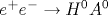 {e}^{+}{e}^{-}\rightarrow H^{0}A^{0}